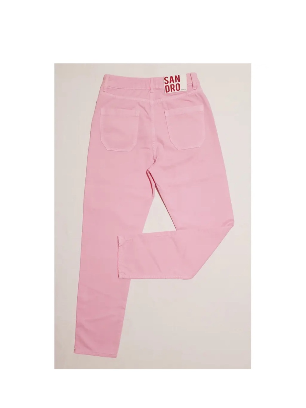 Sandro Pastel Pink Skinny High-Rise Jeans